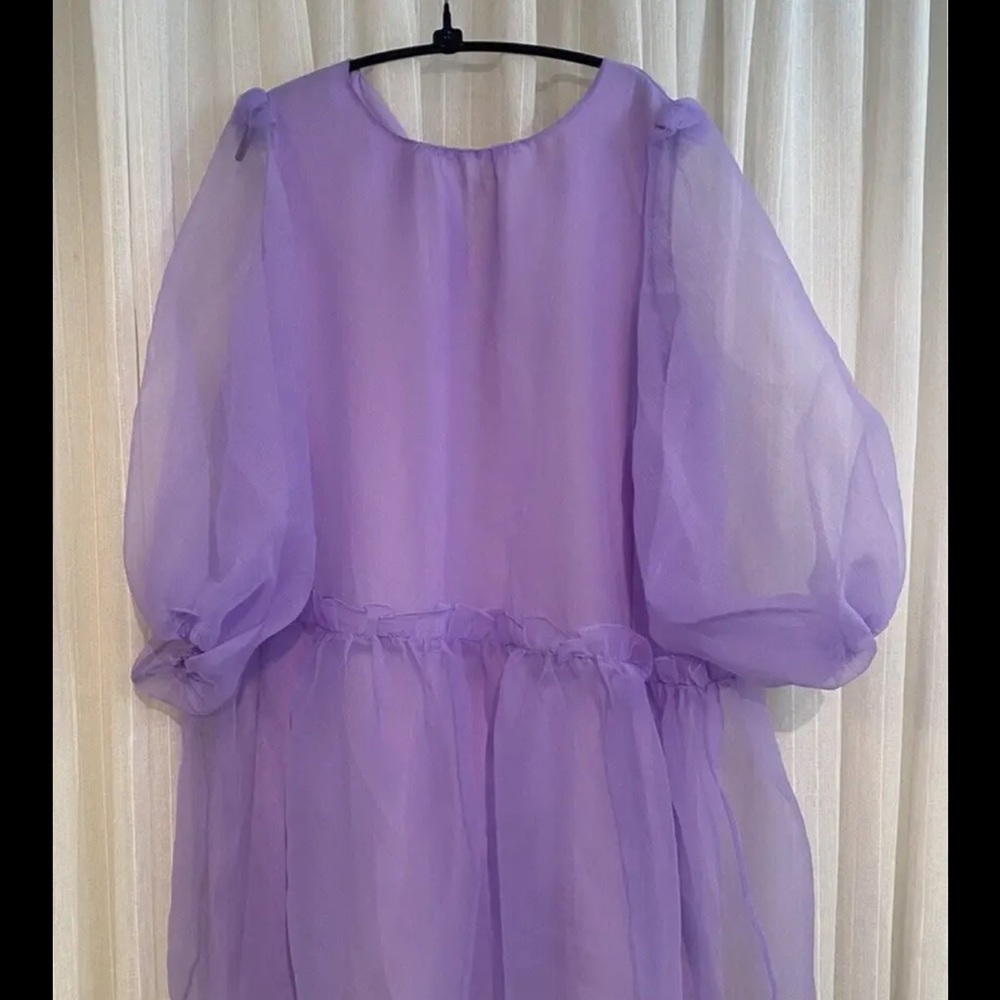 Cynthia Rowley Lavendar Purple Organza Dress - Picture 4 of 5